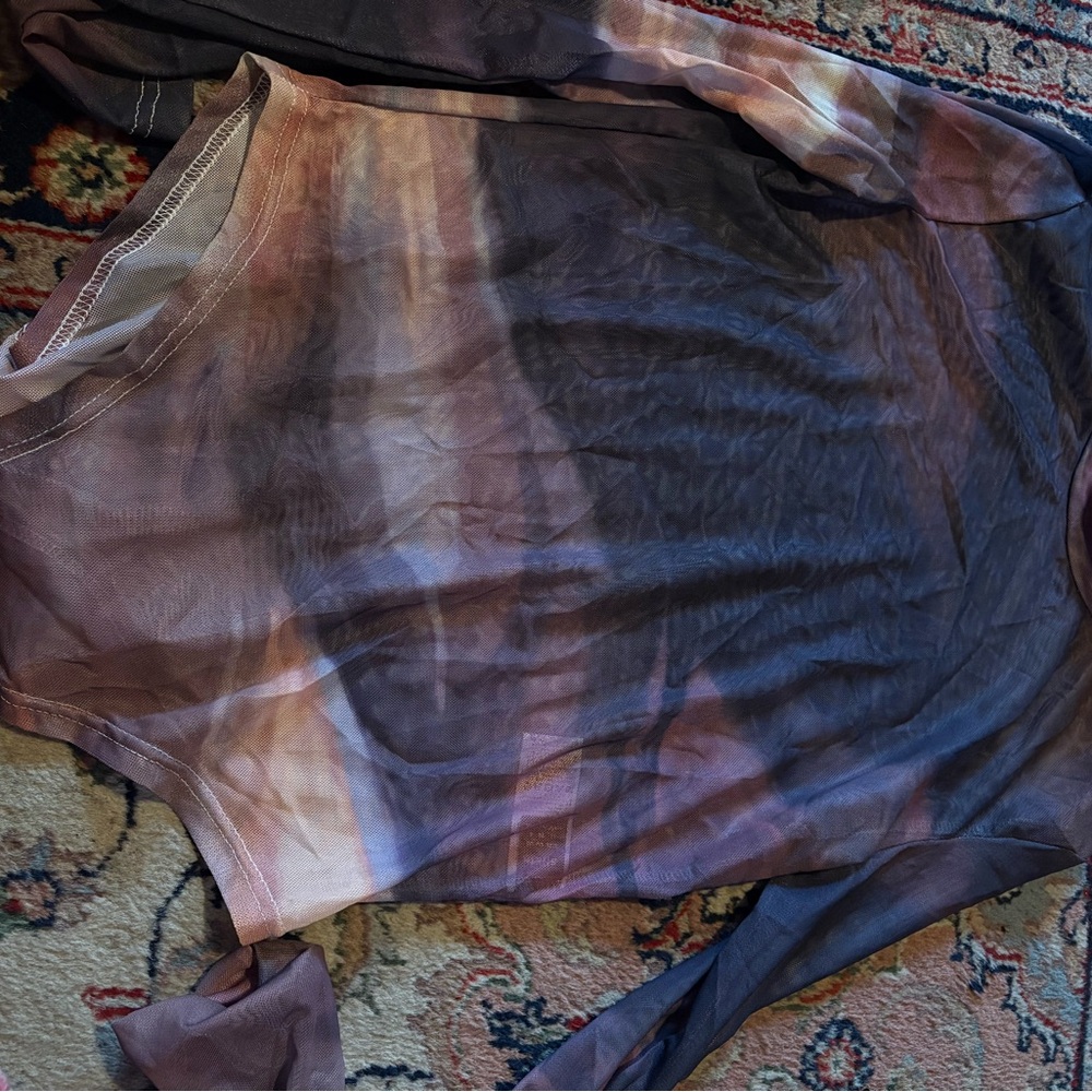 Tie-Dye Long Sleeve Top
